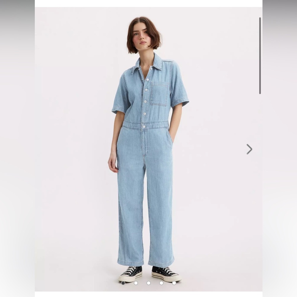 Light Blue Denim Jumpsuit